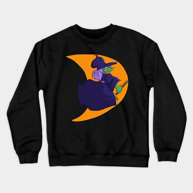 Halloween Witch Crewneck Sweatshirt by Michelle Rakar